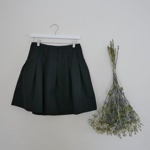 Polished Cotton Short Skirt